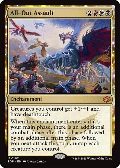 All-Out Assault (Promo Pack: Tarkir: Dragonstorm) Near Mint Foil