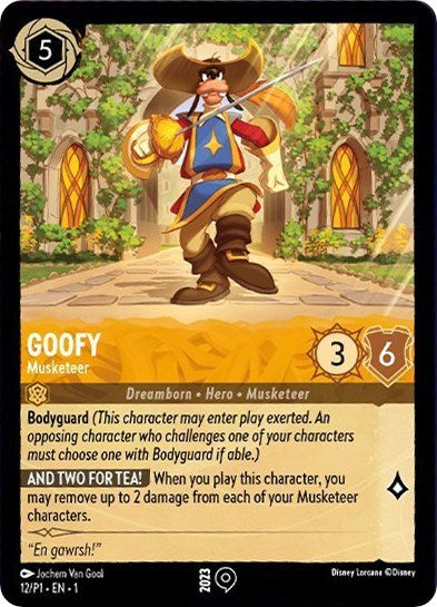 Goofy - Musketeer (Disney Lorcana Promo Cards) Near Mint