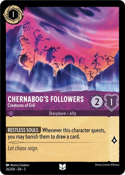 Chernabog's Followers - Creatures of Evil (Into the Inklands) Near Mint Cold Foil