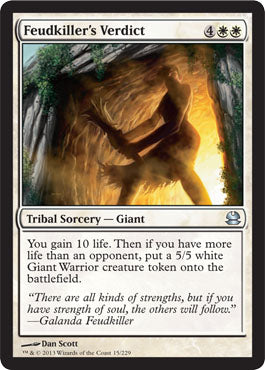 Feudkiller's Verdict (Modern Masters) Light Play Foil