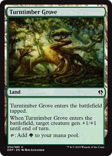 Turntimber Grove (Duel Decks: Zendikar vs Eldrazi) Light Play