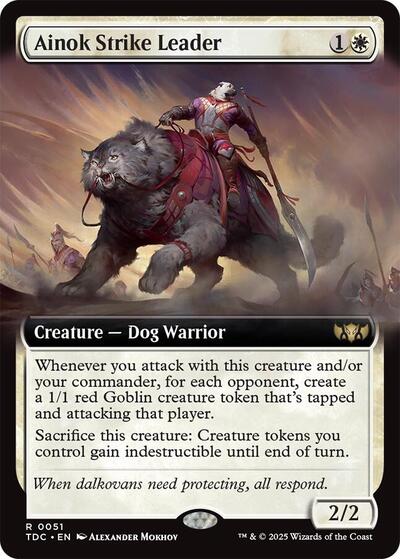 Ainok Strike Leader (Extended Art) (Commander: Tarkir: Dragonstorm) Light Play