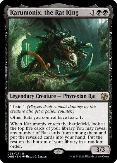 Karumonix, the Rat King (Phyrexia: All Will Be One) Light Play