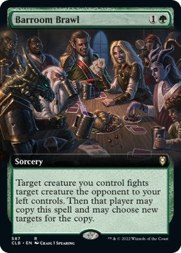 Barroom Brawl (Extended Art) (Commander Legends: Battle for Baldur's Gate) Light Play Foil