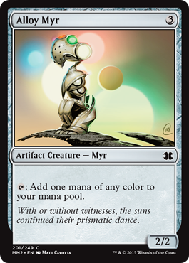 Alloy Myr (Modern Masters 2015) Heavy Play Foil