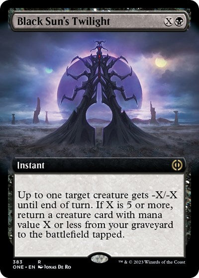 Black Sun's Twilight (Extended Art) (Phyrexia: All Will Be One) Light Play Foil