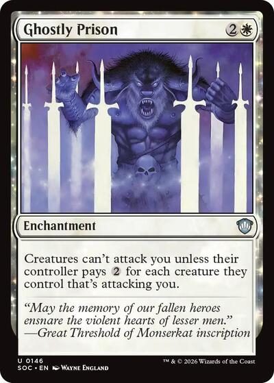 Ghostly Prison (Commander: Secrets of Strixhaven) Near Mint