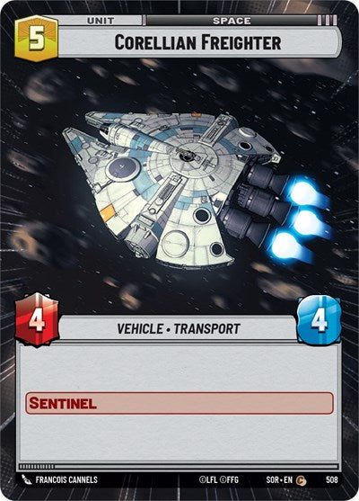 Corellian Freighter (Hyperspace) (Spark of Rebellion) Near Mint Foil