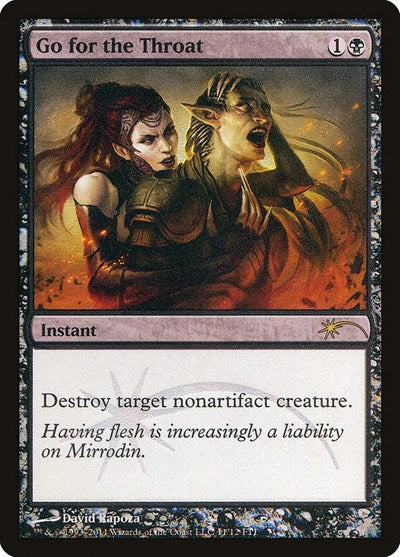 Go for the Throat (Promos: FNM) Heavy Play Foil