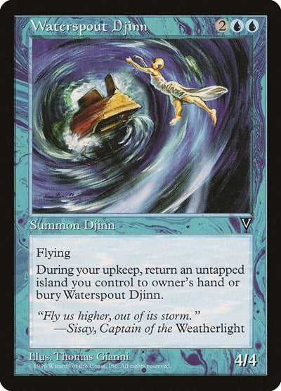 Waterspout Djinn (Visions) Medium Play