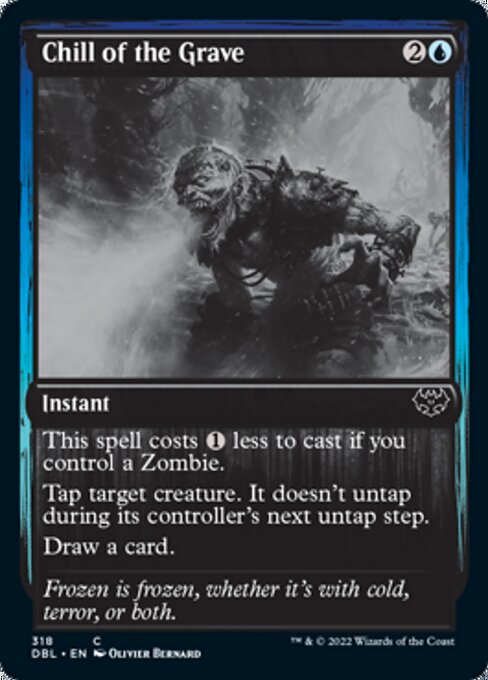 Chill of the Grave (Innistrad: Double Feature) Light Play Foil