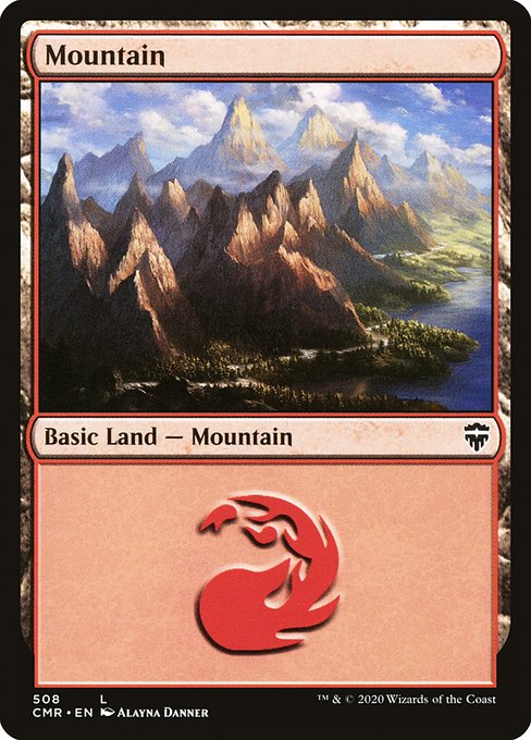 Mountain (Commander Legends) Light Play