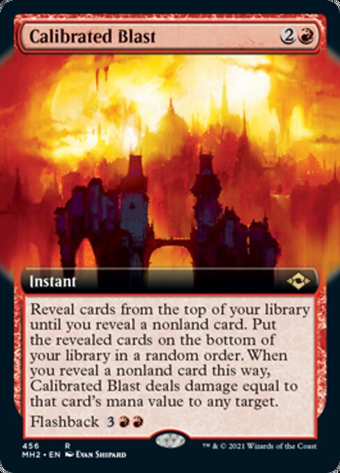 Calibrated Blast (Extended Art) (Modern Horizons 2) Medium Play Foil