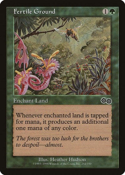 Fertile Ground (Urza's Saga) Light Play