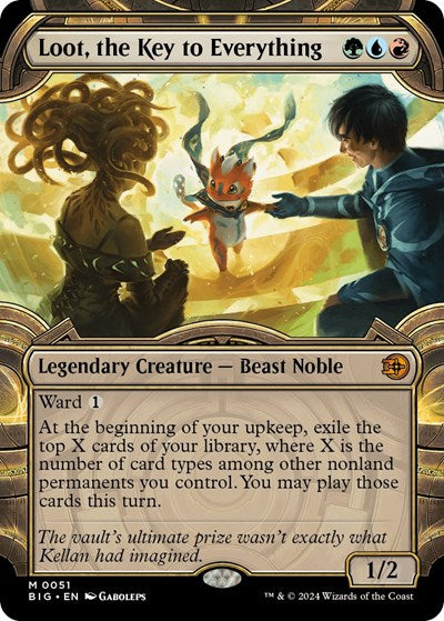Loot, the Key to Everything (Showcase) (Outlaws of Thunder Junction: The Big Score) Near Mint Foil
