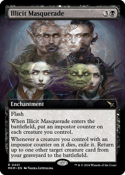Illicit Masquerade (Extended Art) (Murders at Karlov Manor) Light Play