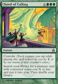 Chord of Calling (Ravnica) Heavy Play Foil