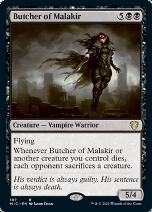 Butcher of Malakir (Commander 2021 Midnight Hunt) Light Play