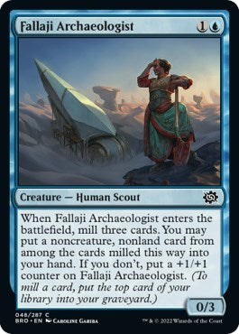 Fallaji Archaeologist (The Brothers' War) Light Play Foil
