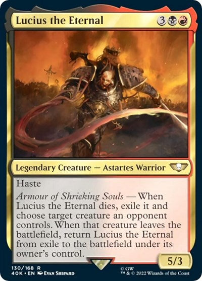 Lucius the Eternal (Surge Foil) (Universes Beyond: Warhammer 40K) Near Mint Foil