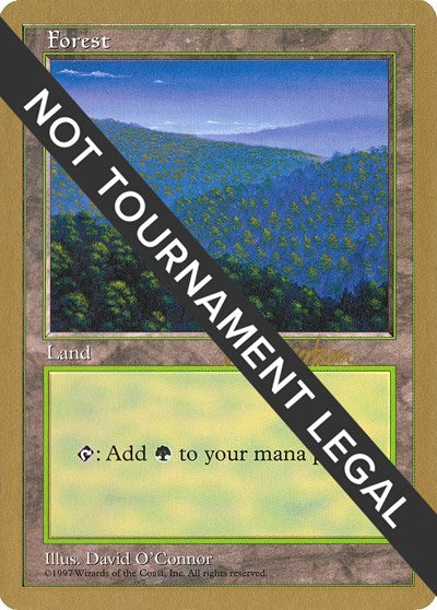 Forest (418) - 1997 Svend Geertsen (5ED) (World Championship Decks) Heavy Play