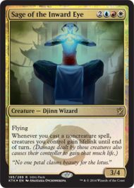 Sage of the Inward Eye (Khans of Tarkir) Medium Play Foil