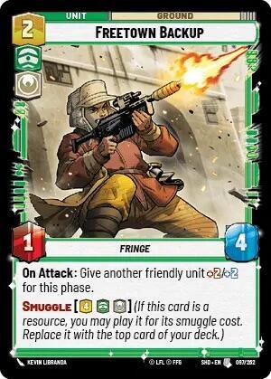 Freetown Backup (Shadows of the Galaxy) Near Mint Foil