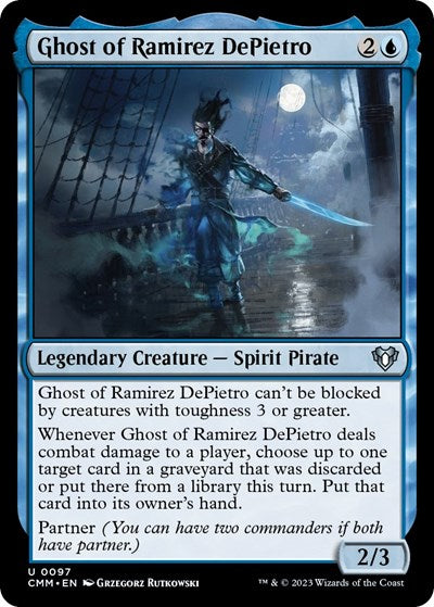 Ghost of Ramirez DePietro (Commander Masters) Light Play Foil
