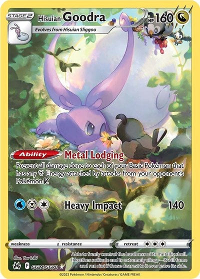Hisuian Goodra (Crown Zenith: Galarian Gallery) Light Play Holofoil
