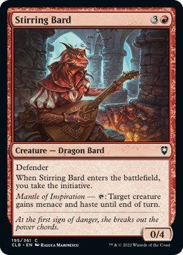 Stirring Bard (Commander Legends: Battle for Baldur's Gate) Near Mint Foil