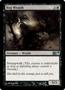 Bog Wraith (Magic 2010 Core Set) Medium Play Foil