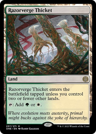 Razorverge Thicket (Phyrexia: All Will Be One) Near Mint Foil