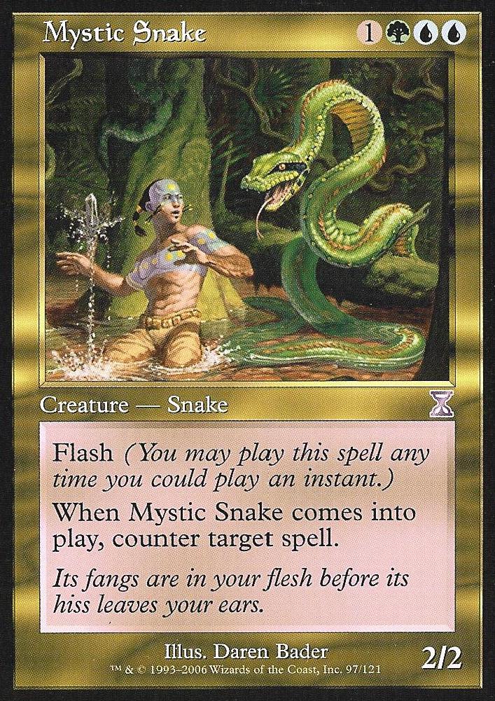 Mystic Snake (Time Spiral Time Shifted) Light Play Foil