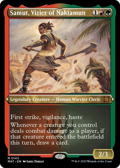 Samut, Vizier of Naktamun (Foil Etched) (March of the Machine: The Aftermath) Light Play Foil