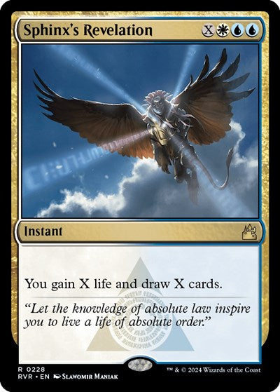 Sphinx's Revelation (Ravnica Remastered) Light Play Foil