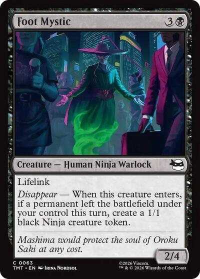 Foot Mystic (Teenage Mutant Ninja Turtles) Medium Play Foil