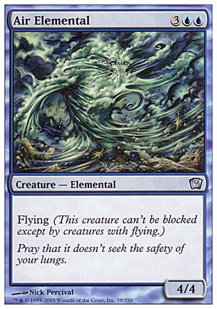 Air Elemental (9th Edition) Light Play
