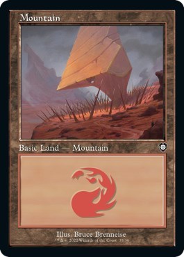 Mountain (35) (Commander: The Brothers' War) Light Play
