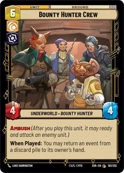 Bounty Hunter Crew (Spark of Rebellion) Near Mint Foil