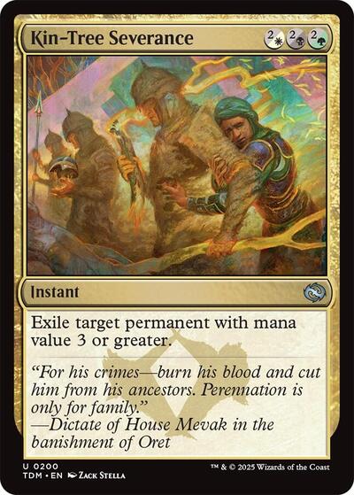 Kin-Tree Severance (Tarkir: Dragonstorm) Near Mint Foil