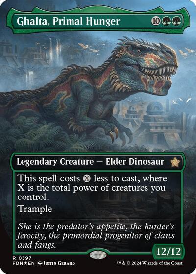 Ghalta  Primal Hunger  Borderless   Mana Foil|1|0|0.00