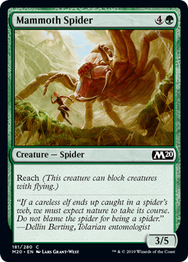 Mammoth Spider (Magic 2020 Core Set) Near Mint Foil