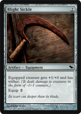 Blight Sickle (Shadowmoor) Medium Play Foil