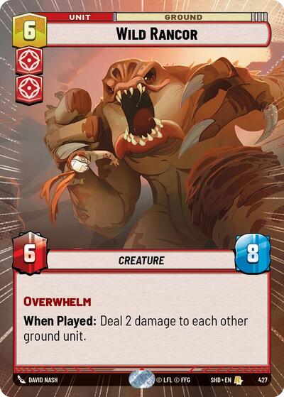 Wild Rancor (Hyperspace) (Shadows of the Galaxy) Near Mint Foil