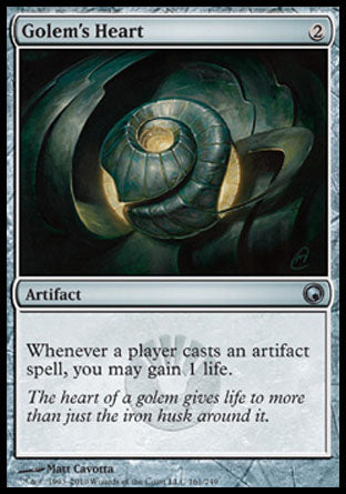 Golem's Heart (Scars of Mirrodin) Light Play