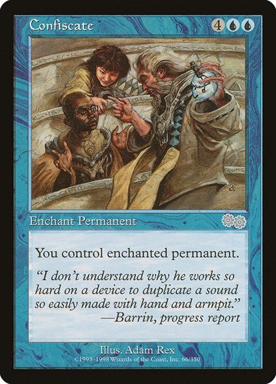 Confiscate (Urza's Saga) Medium Play