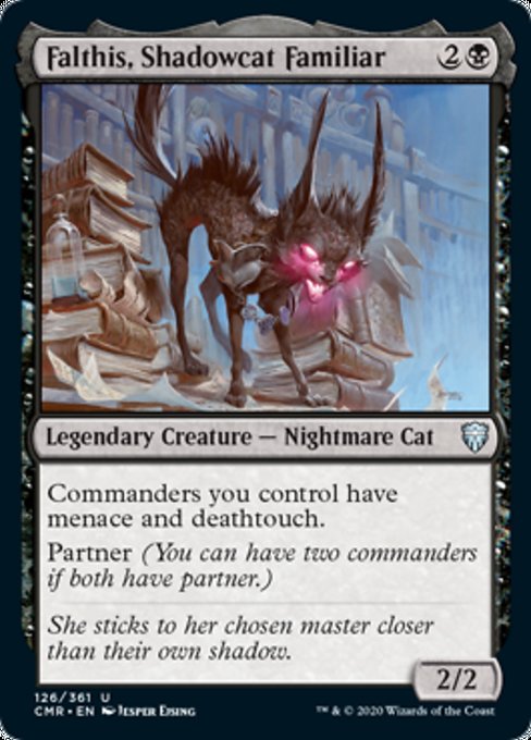 Falthis, Shadowcat Familiar (Commander Legends) Light Play Foil