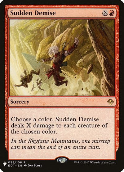 Sudden Demise (Mystery Booster) Near Mint