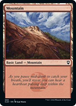 Mountain (467) (Commander Legends: Battle for Baldur's Gate) Near Mint Foil
