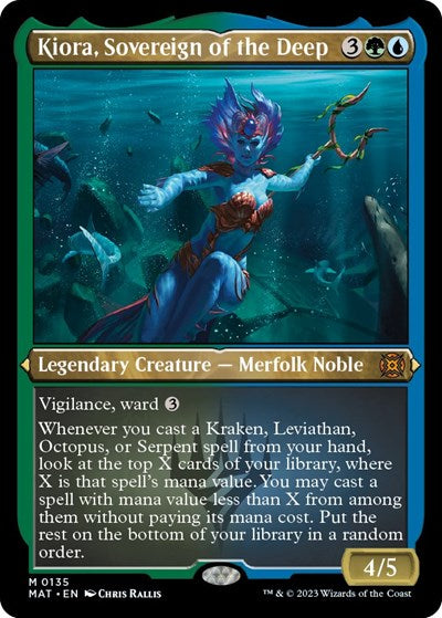 Kiora, Sovereign of the Deep (Foil Etched) (March of the Machine: The Aftermath) Near Mint Foil